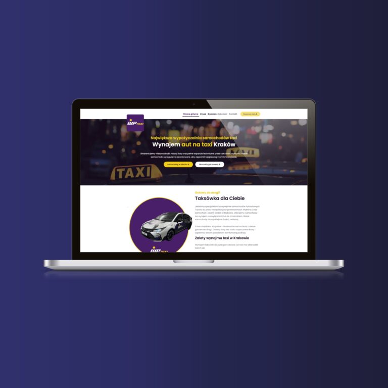 Strona internetowa – wynajem taxi